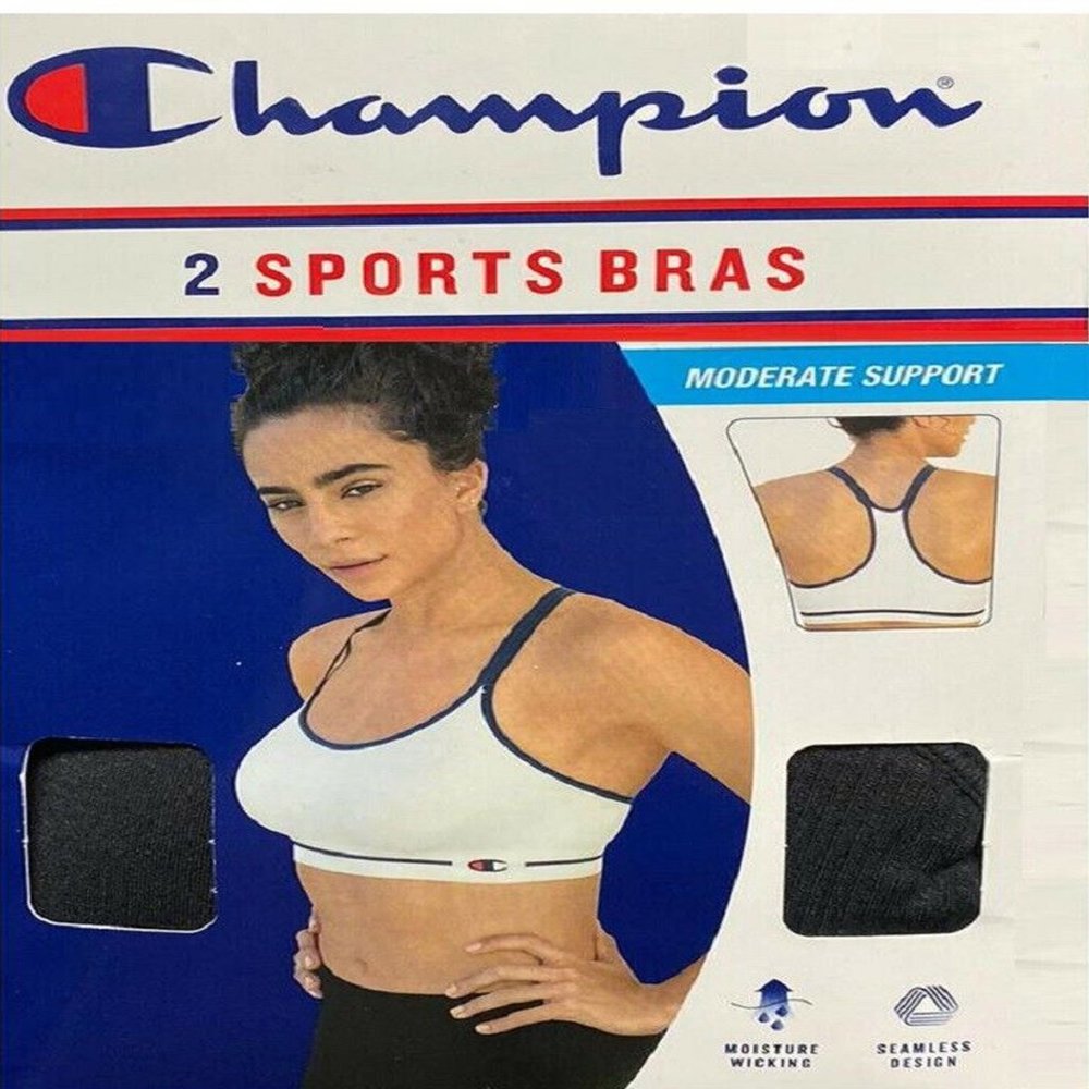 Champion 2 Pack V-Neck Sports Bras Cup